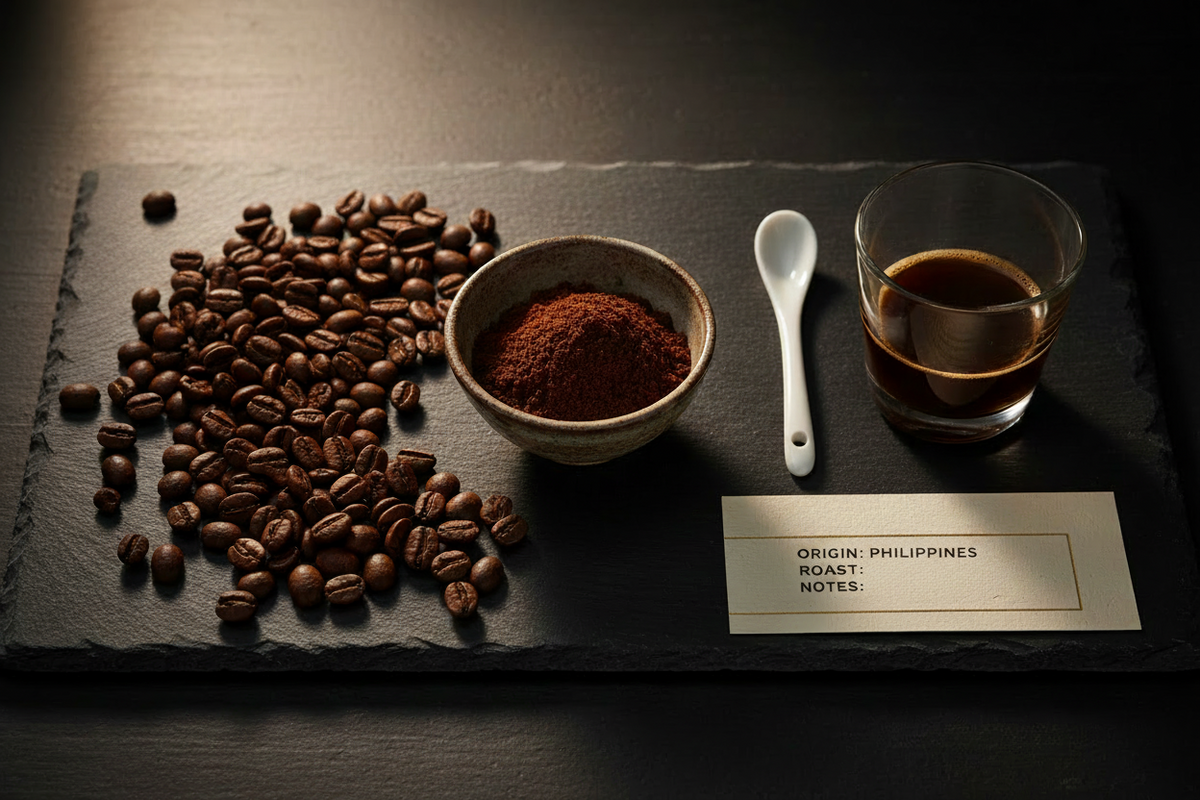 Coffee beans & powder